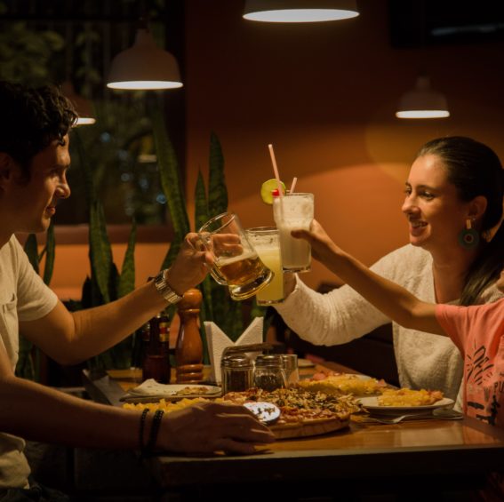 Começou com pizza